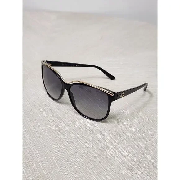 Gucci | Accessories | Gucci Black Cat Eye Gg 355 Gradient  display picture 1